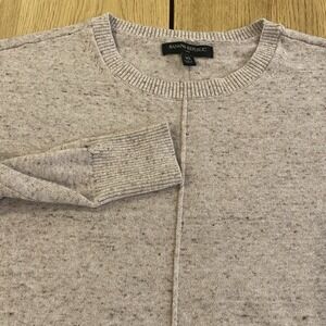 Banana Republic FLECK BOATNECK PULLOVER SWEATER Heather Oatmeal Beige XS